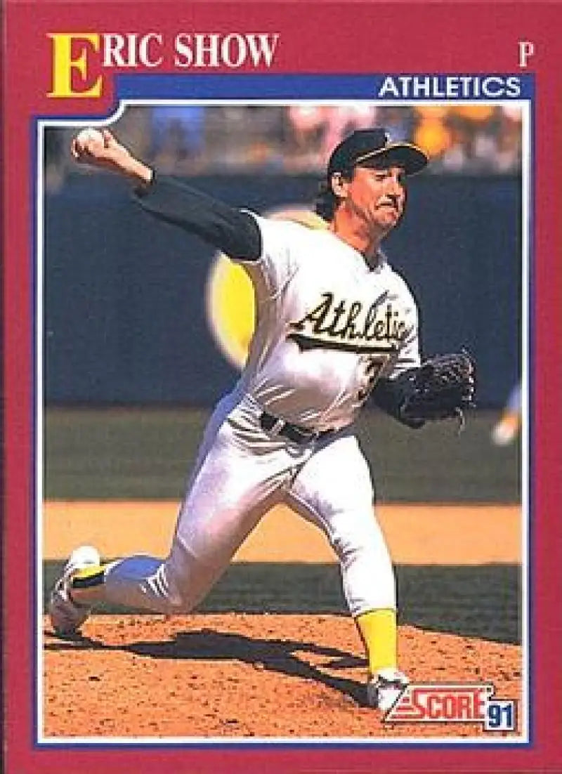 1991 Score Rookie and Traded #64T Eric Show NM-MT Oakland Athletics Baseball Card - Baseball Card Single