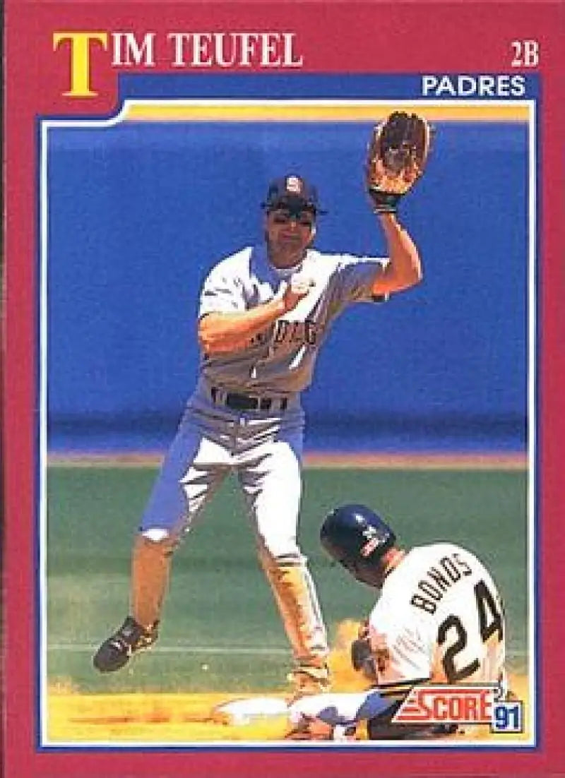1991 Score Rookie and Traded #67T Tim Teufel NM-MT San Diego Padres Baseball Card - Baseball Card Single