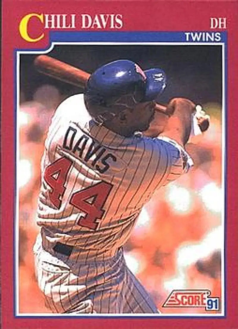 1991 Score Rookie and Traded #70T Chili Davis NM-MT Minnesota Twins Baseball Card - Baseball Card Single