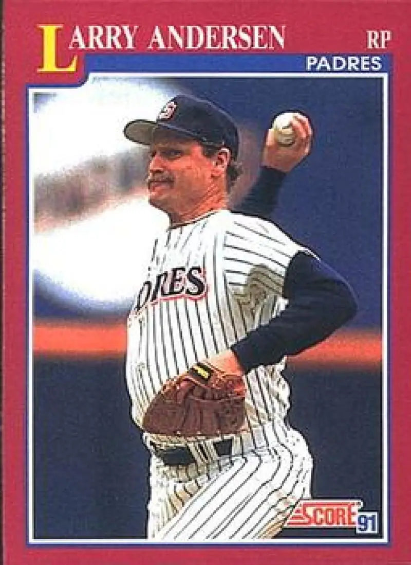 1991 Score Rookie and Traded #71T Larry Andersen NM-MT San Diego Padres Baseball Card - Baseball Card Single