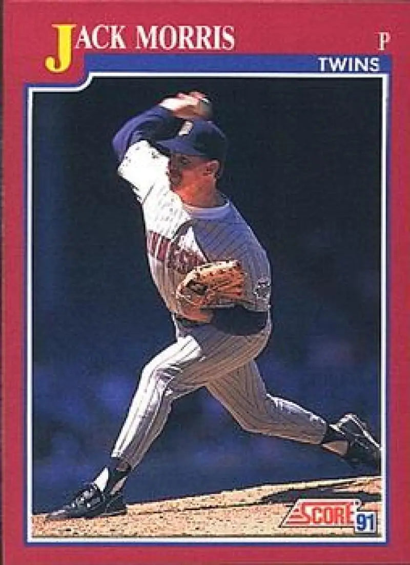 1991 Score Rookie and Traded #74T Jack Morris NM-MT Minnesota Twins Baseball Card - Baseball Card Single