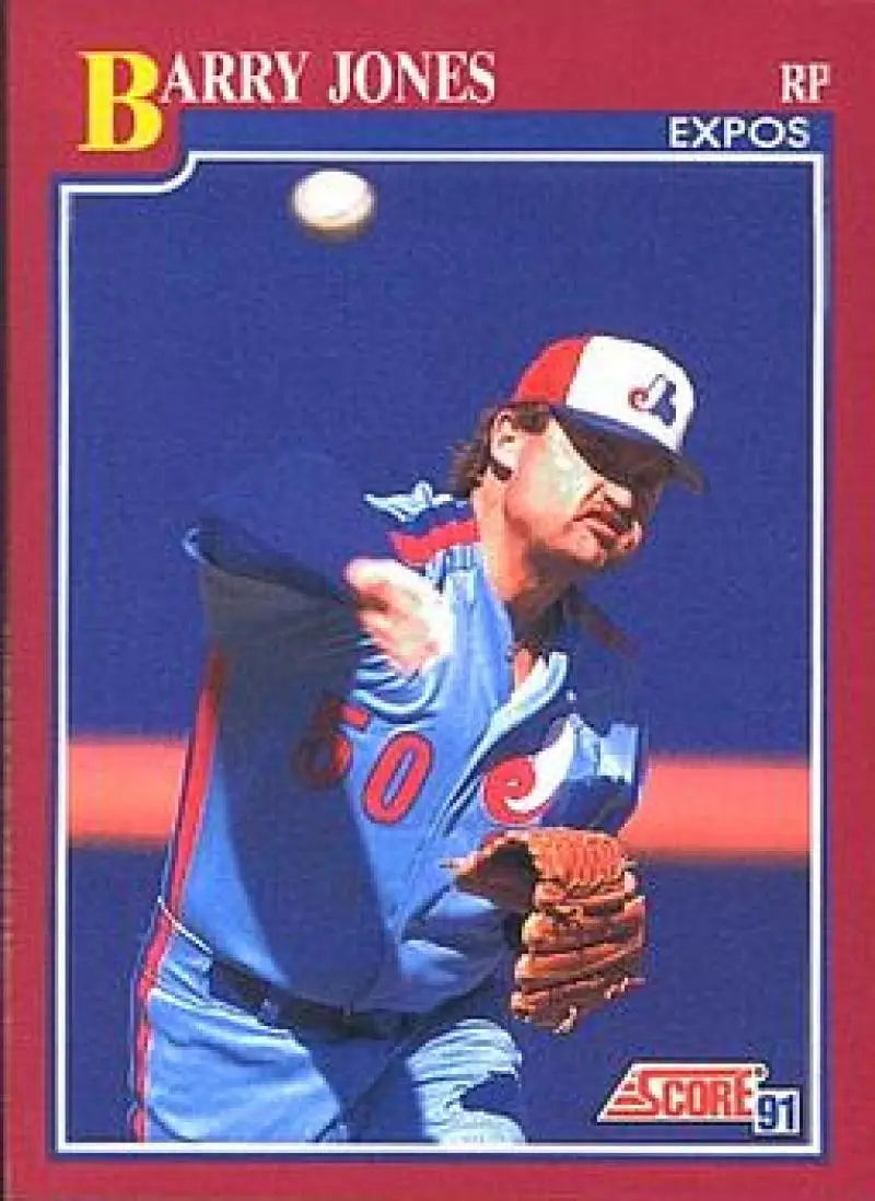 1991 Score Rookie and Traded #75T Barry Jones NM-MT Montreal Expos Baseball Card - Baseball Card Single
