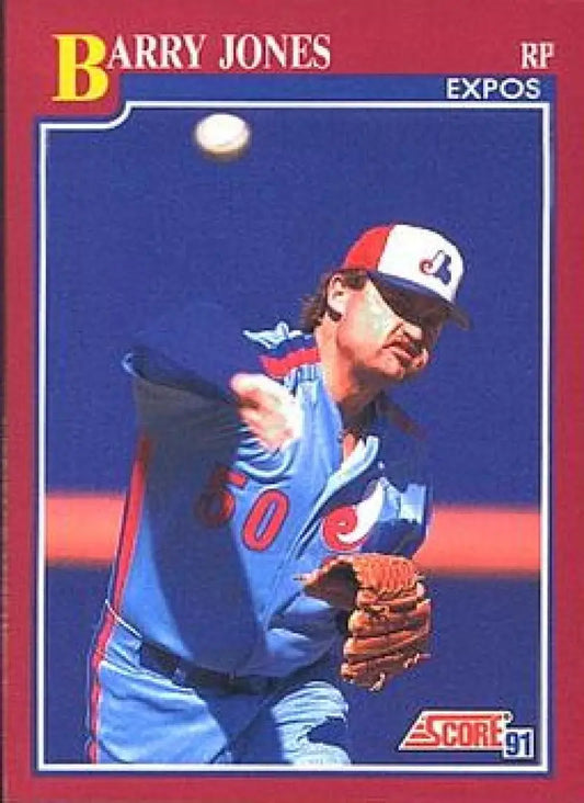 1991 Score Rookie and Traded #75T Barry Jones NM-MT Montreal Expos Baseball Card - Baseball Card Single