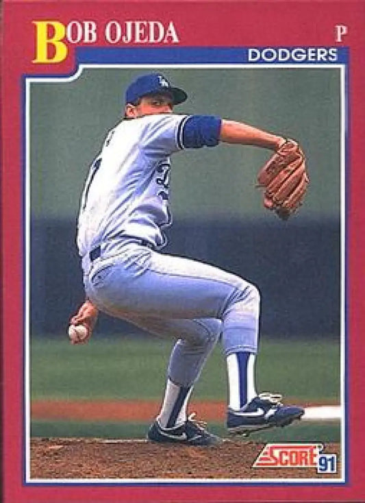 1991 Score Rookie and Traded #79T Bob Ojeda NM-MT Los Angeles Dodgers Baseball Card - Baseball Card Single