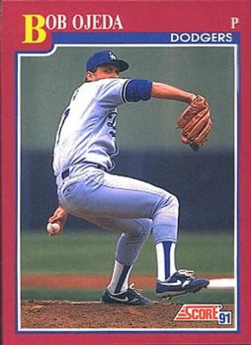 1991 Score Rookie and Traded #79T Bob Ojeda NM-MT Los Angeles Dodgers Baseball Card - Baseball Card Single