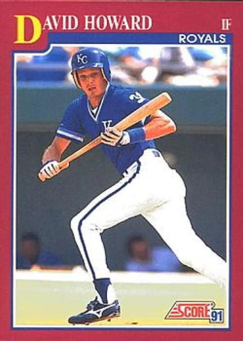 1991 Score Rookie and Traded #83T David Howard NM-MT RC Rookie Kansas City Royals Baseball Card - Baseball Card Single