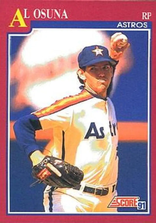 1991 Score Rookie and Traded #89T Al Osuna NM-MT RC Rookie Houston Astros Baseball Card - Baseball Card Single
