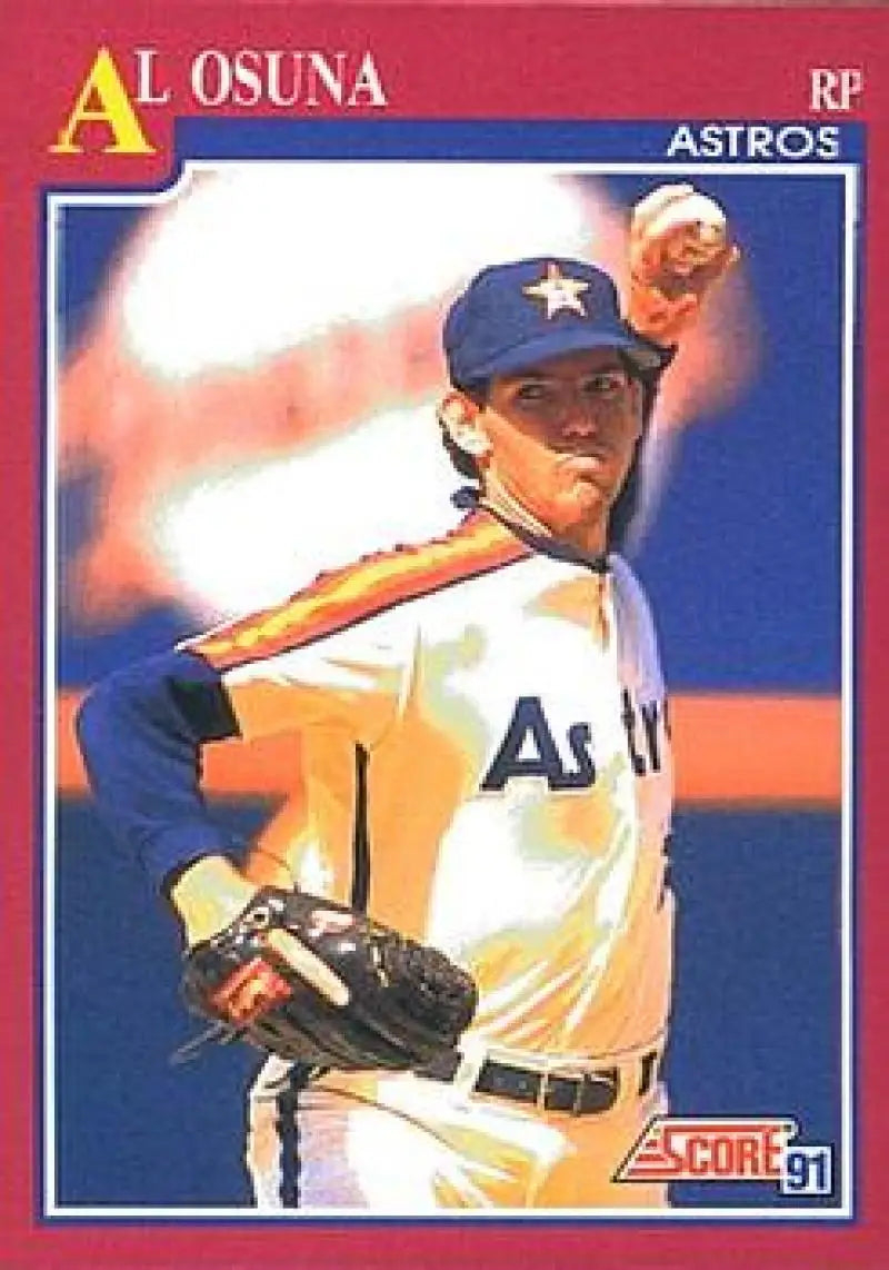 1991 Score Rookie and Traded #89T Al Osuna NM-MT RC Rookie Houston Astros Baseball Card - Baseball Card Single