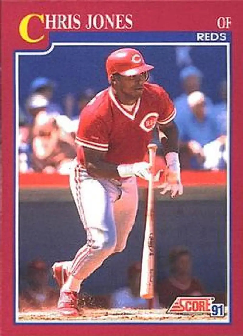 1991 Score Rookie and Traded #92T Chris Jones NM-MT RC Rookie Cincinnati Reds Baseball Card - Baseball Card Single