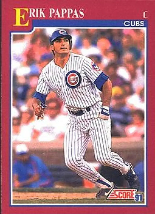 1991 Score Rookie and Traded #95T Erik Pappas NM-MT RC Rookie Chicago Cubs Baseball Card - Baseball Card Single