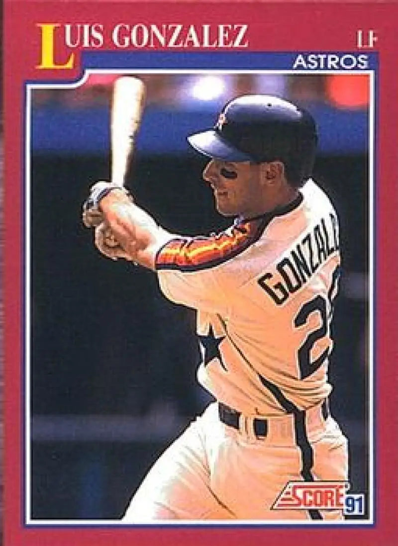 1991 Score Rookie and Traded #99T Luis Gonzalez NM-MT RC Rookie Houston Astros Baseball Card - Baseball Card Single