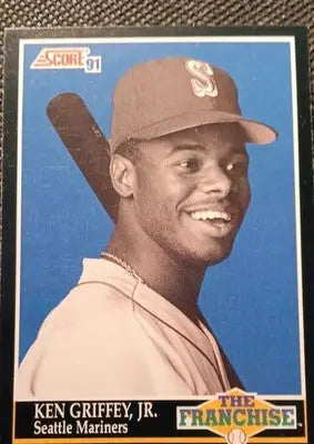 1991 Score - The Franchise Ken Griffey Jr #858. Seattle Mariners. NRMT+ - Baseball Card Single