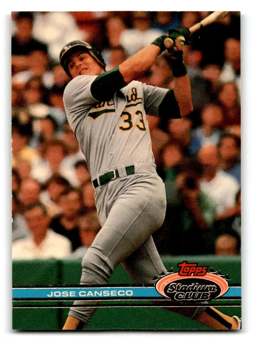 1991 Stadium Club #155 Jose Canseco - Baseball Card Single