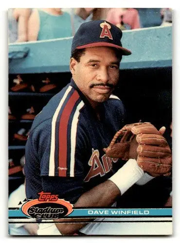 1991 Stadium Club #263 Dave Winfield California Angels Baseball Card ID:61640 - Baseball Card Single