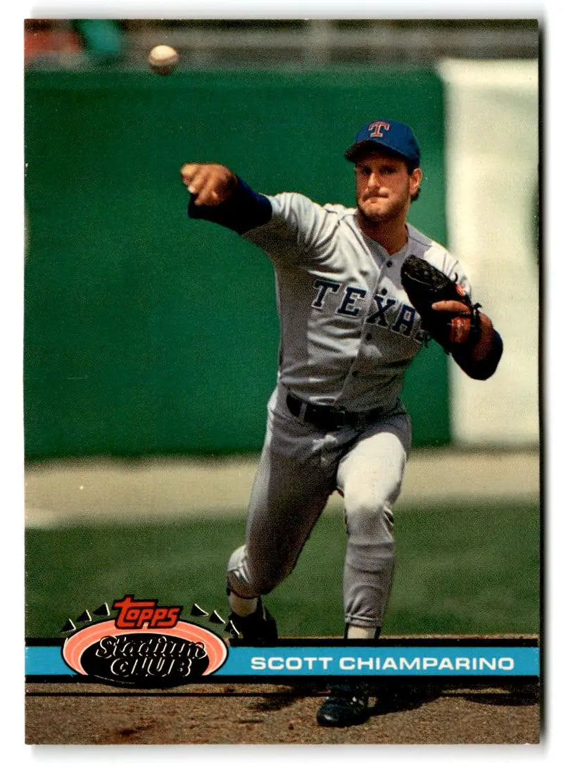 Scott Chiamparino 1991 Stadium Club trading card #384 displayed for collectors