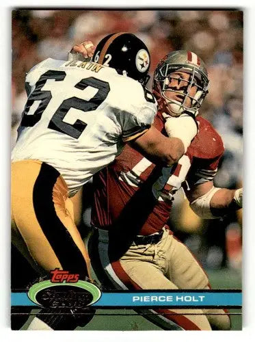 1991 Stadium Club #438 Pierce Holt San Francisco 49ers Football Card ID:60238 - Football Card Single