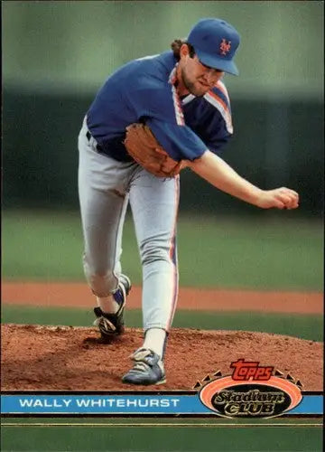Wally Whitehurst 1991 Stadium Club #458 baseball card with original gloss NM-MT