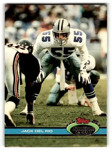 1991 Stadium Club #492 Jack Del Rio Dallas Cowboys Football Cards NM ID:60207 - Football Card Single