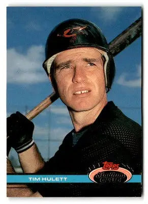 Tim Hulett 1991 Stadium Club #517 trading card displayed for collectors and enthusiasts