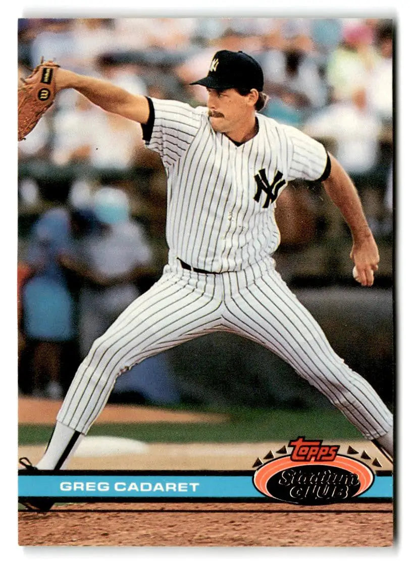 1991 Stadium Club #536 Greg Cadaret - Baseball Card Single