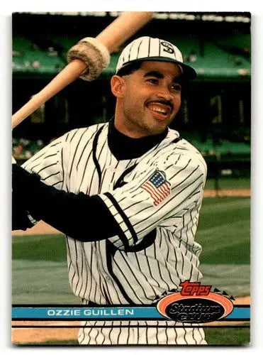 Ozzie Guillen Chicago baseball card from 1991 Stadium Club Chicago White Sox