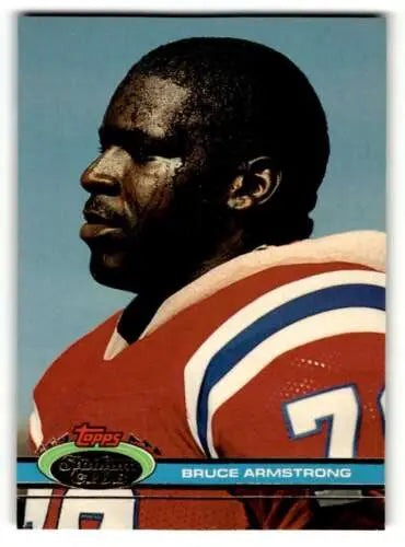 1991 Stadium Club #86 Bruce Armstrong New England Patriots Football card with original gloss