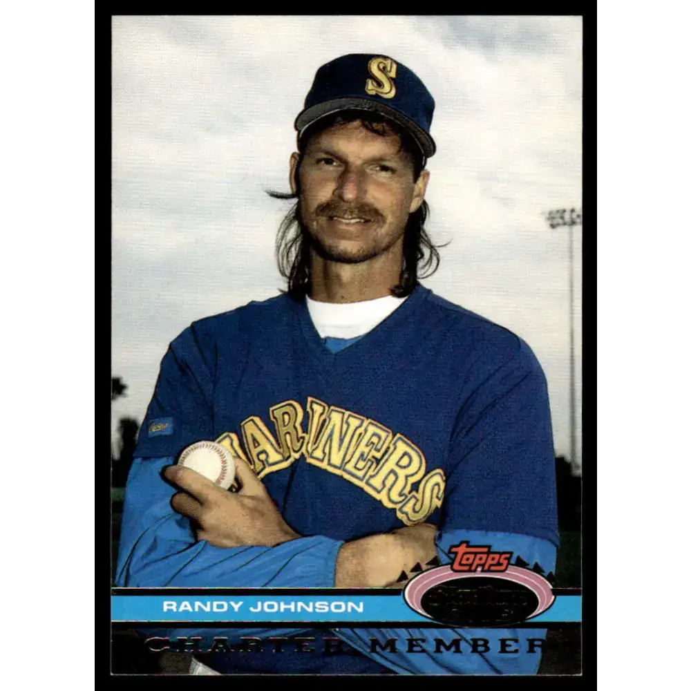 1991 Stadium Club #Charter Member Randy Johnson NM-MT Seattle Mariners Baseball Card - Baseball Card Single