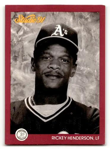 1991 Studio #104 Rickey Henderson EX/NM Athletics ID:63340 - Baseball Card Single