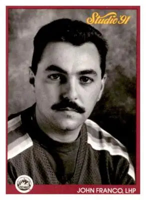 John Franco baseball card from 1991 Studio series featuring Franco baseball card collectible