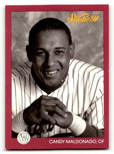 1991 Studio #72 Candy Maldonado Milwaukee Brewers Baseball Cards EX/ ID:59547 - Baseball Card Single