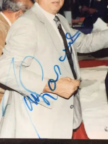 Tommy Lasorda signed 5x7 color photo of the legendary Dodgers manager in a suit
