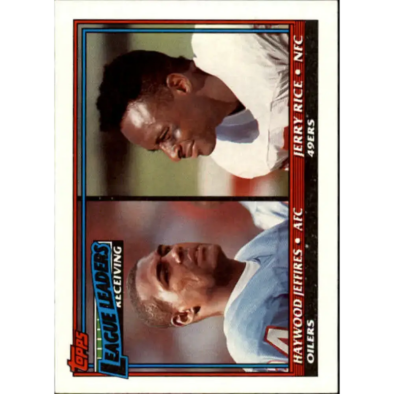 1991 Topps #10 Haywood Jeffires/Jerry Rice NM-MT Houston Oilers/San Francisco 49ers Football Card - Football Card Single