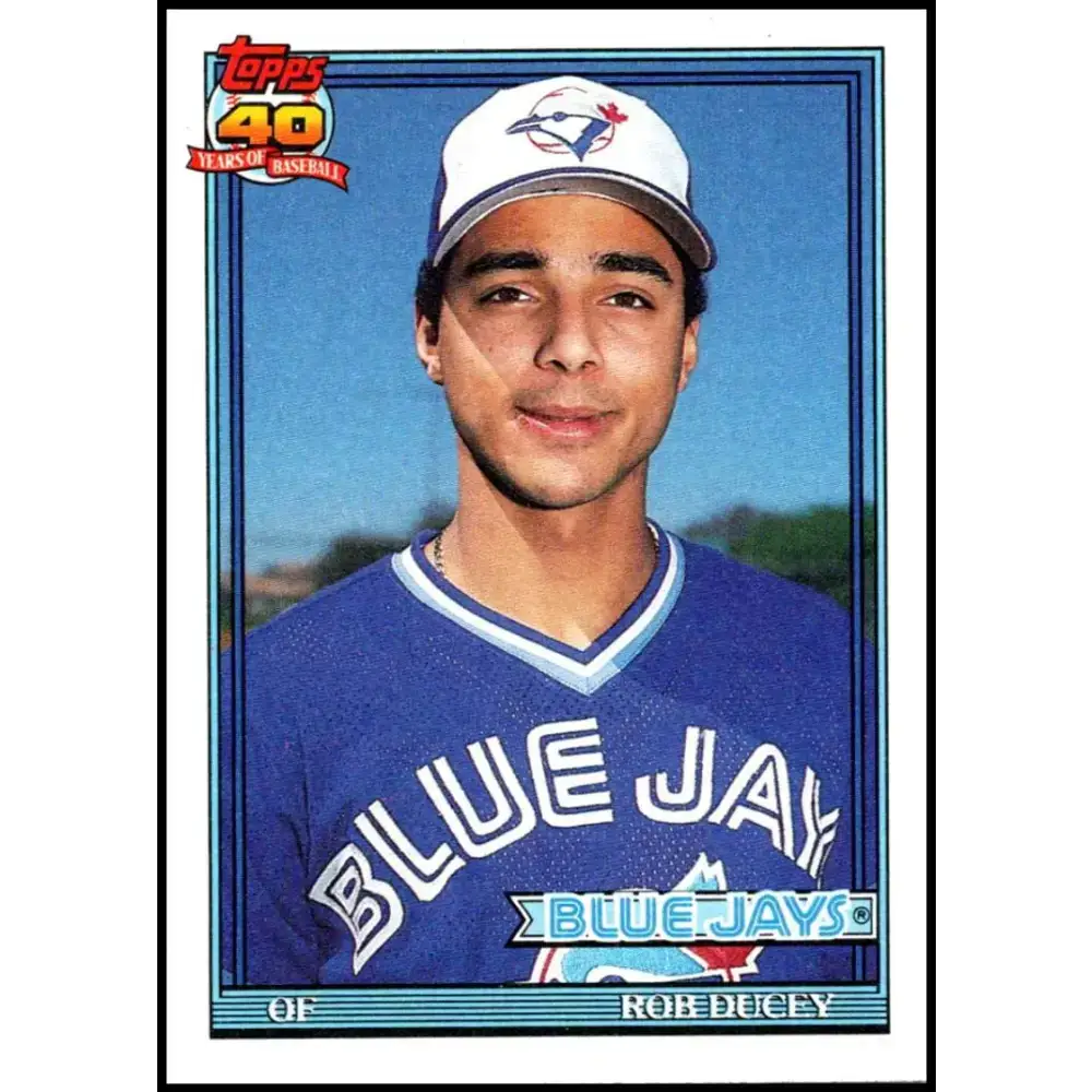 1991 Topps #101 Rob Ducey NM-MT Toronto Blue Jays Baseball Card - Baseball Card Single