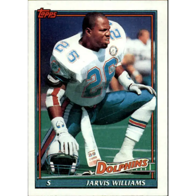 1991 Topps #109 Jarvis Williams NM-MT Miami Dolphins Football Card - Football Card Single