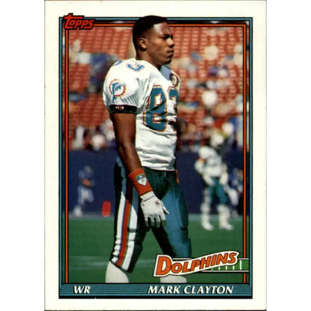 1991 Topps #110 Mark Clayton NM-MT Miami Dolphins Football Card