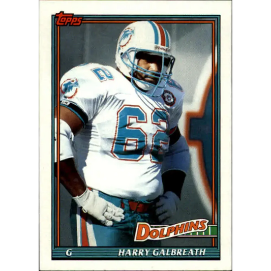 1991 Topps #111 Harry Galbreath NM-MT Miami Dolphins Football Card