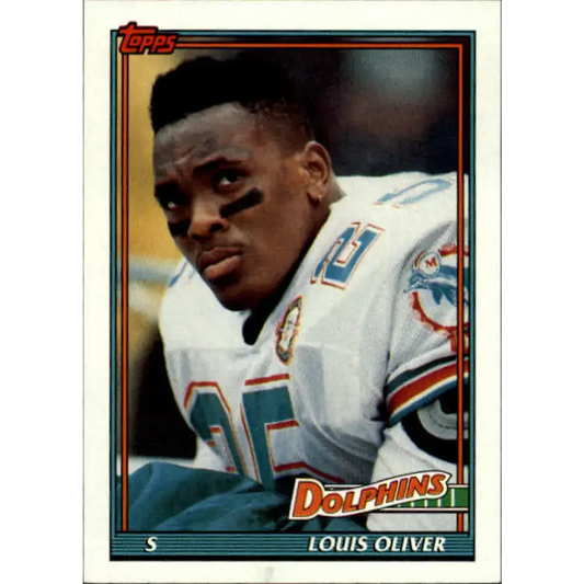 1991 Topps #113 Louis Oliver NM-MT Miami Dolphins Football Card