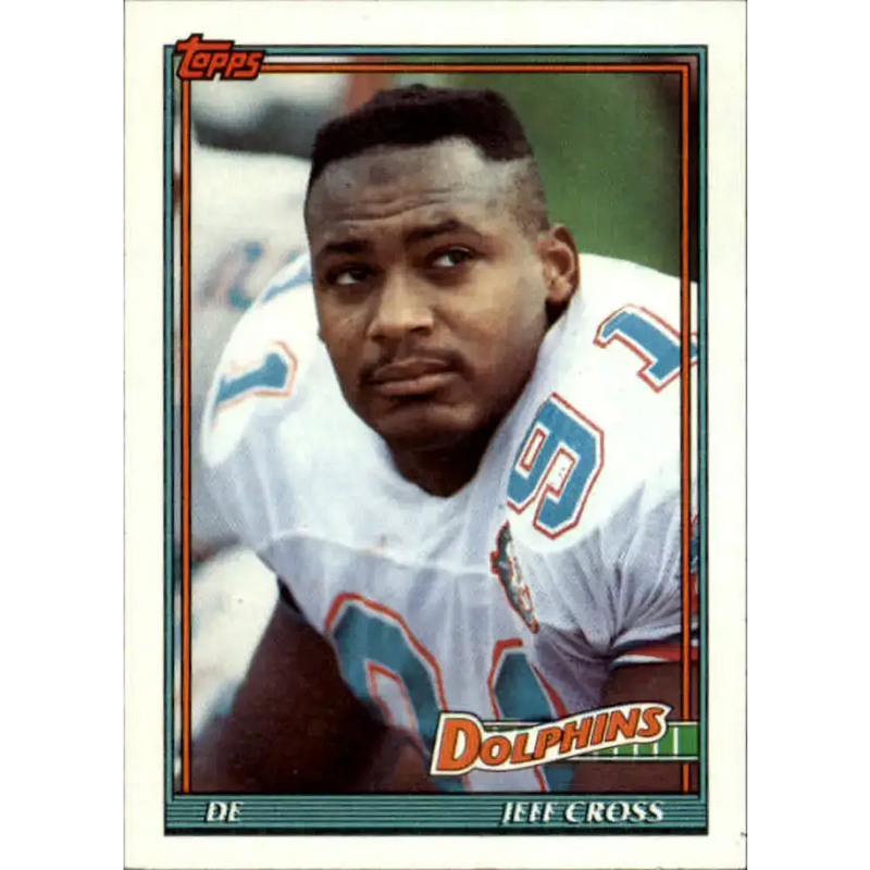 1991 Topps #116 Jeff Cross NM-MT Miami Dolphins Football Card - Football Card Single