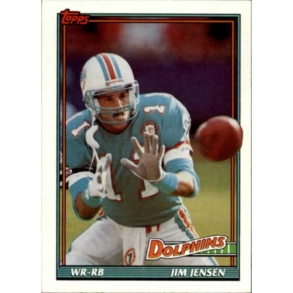 1991 Topps #118 Jim Jensen NM-MT Miami Dolphins Football Card - Football Card Single