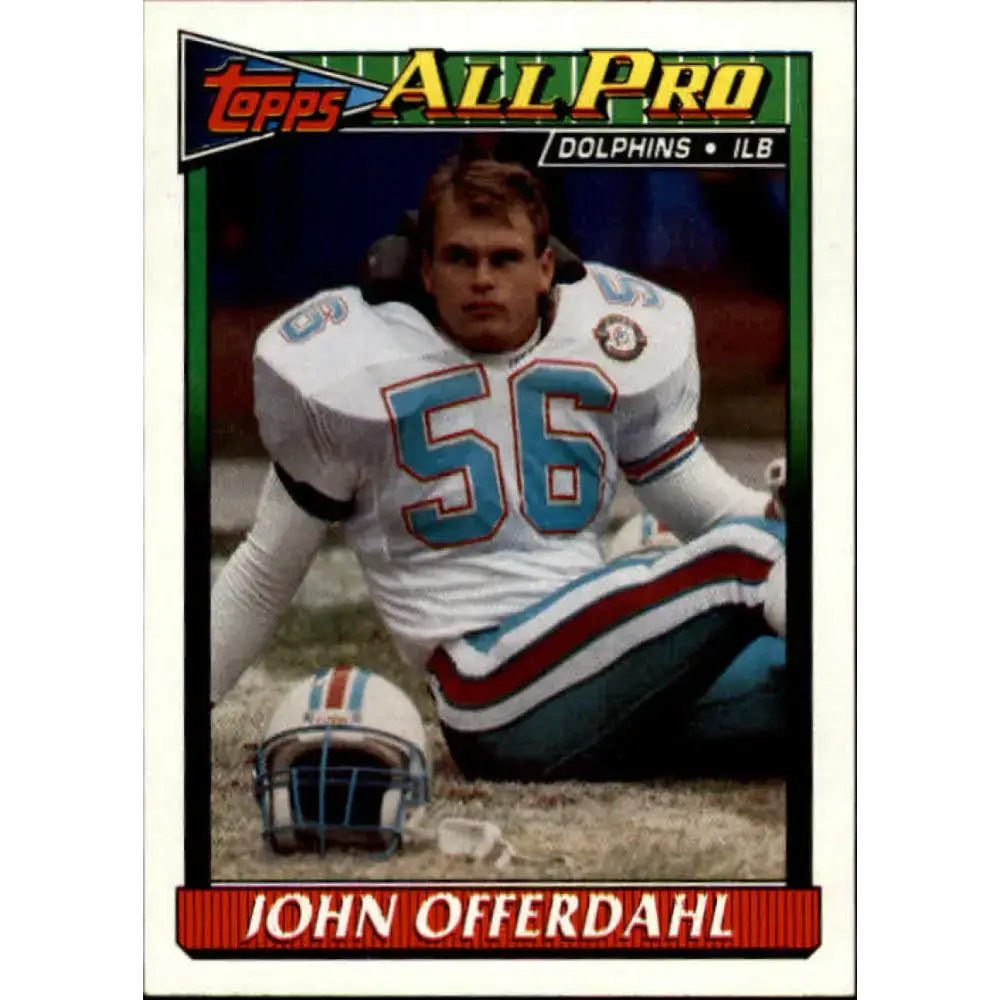 1991 Topps #125 John Offerdahl NM-MT Miami Dolphins Football Card