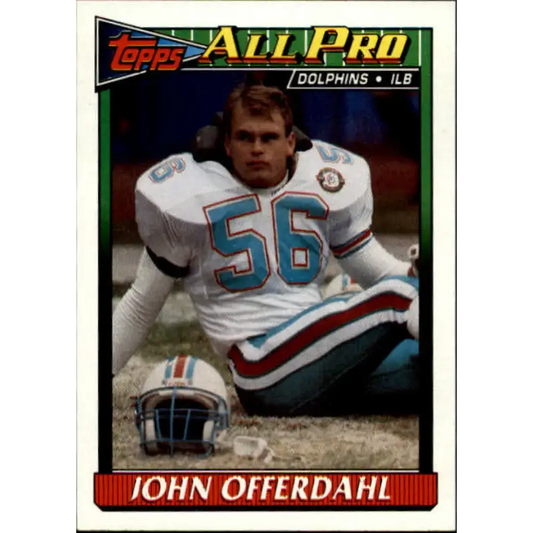 1991 Topps #125 John Offerdahl NM-MT Miami Dolphins Football Card