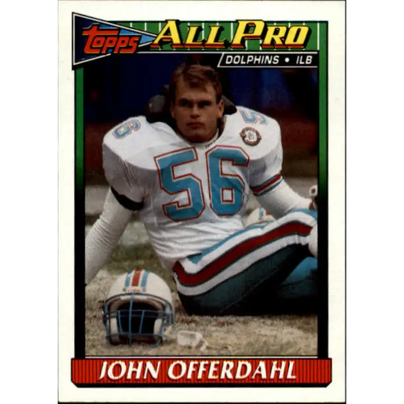 1991 Topps #125 John Offerdahl NM-MT Miami Dolphins Football Card