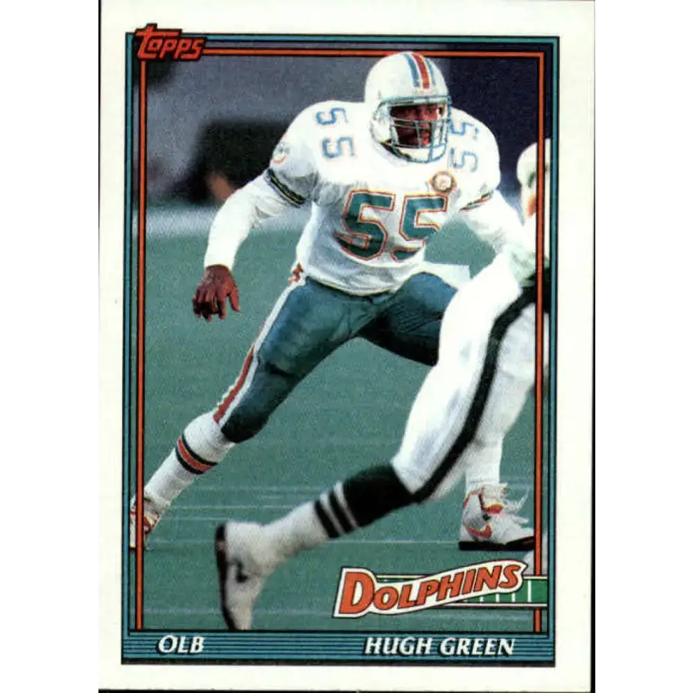 1991 Topps #126 Hugh Green NM-MT Miami Dolphins Football Card - Football Card Single