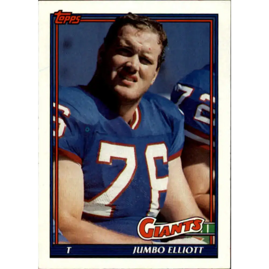 1991 Topps #13 Jumbo Elliott NM-MT New York Giants Football Card