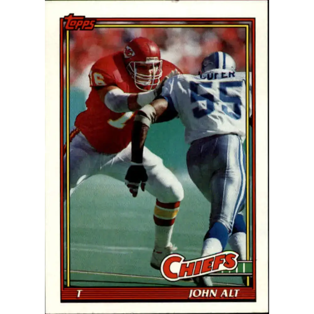 1991 Topps #131 John Alt NM-MT Kansas City Chiefs Football Card - Football Card Single