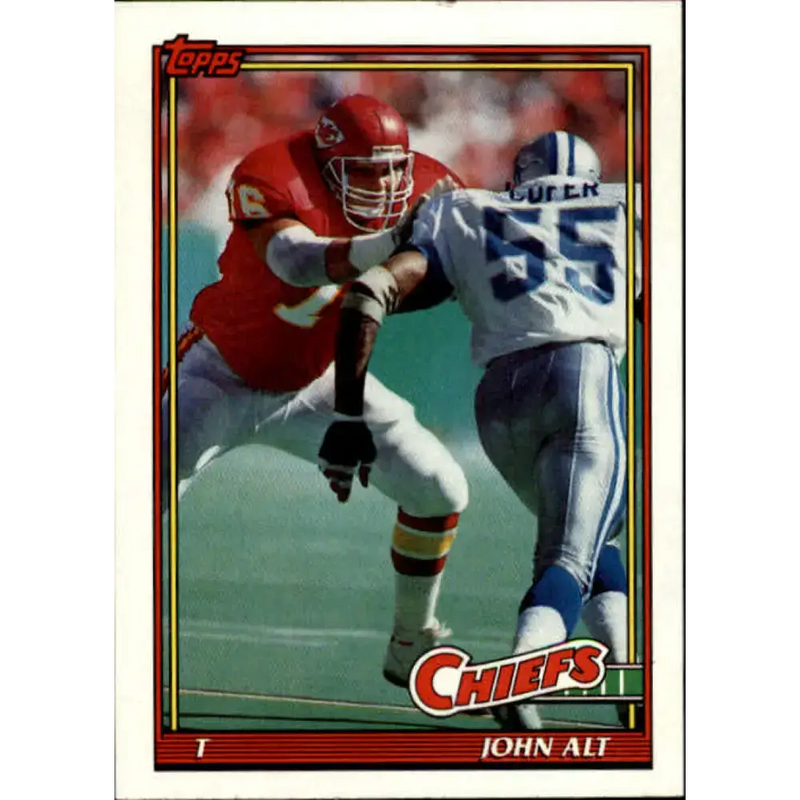 1991 Topps #131 John Alt NM-MT Kansas City Chiefs Football Card - Football Card Single