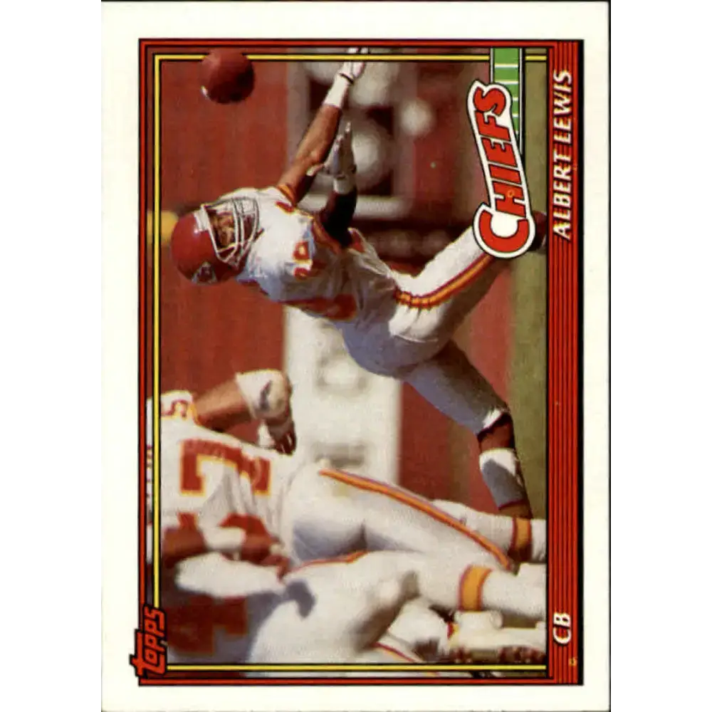 1991 Topps #132 Albert Lewis NM-MT Kansas City Chiefs Football Card