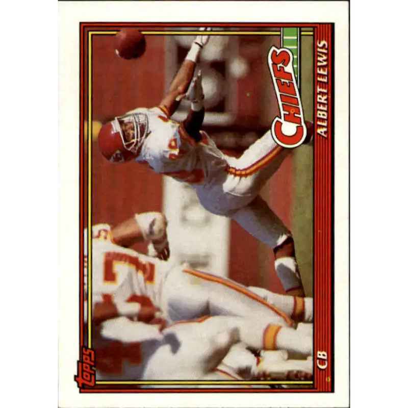 1991 Topps #132 Albert Lewis NM-MT Kansas City Chiefs Football Card
