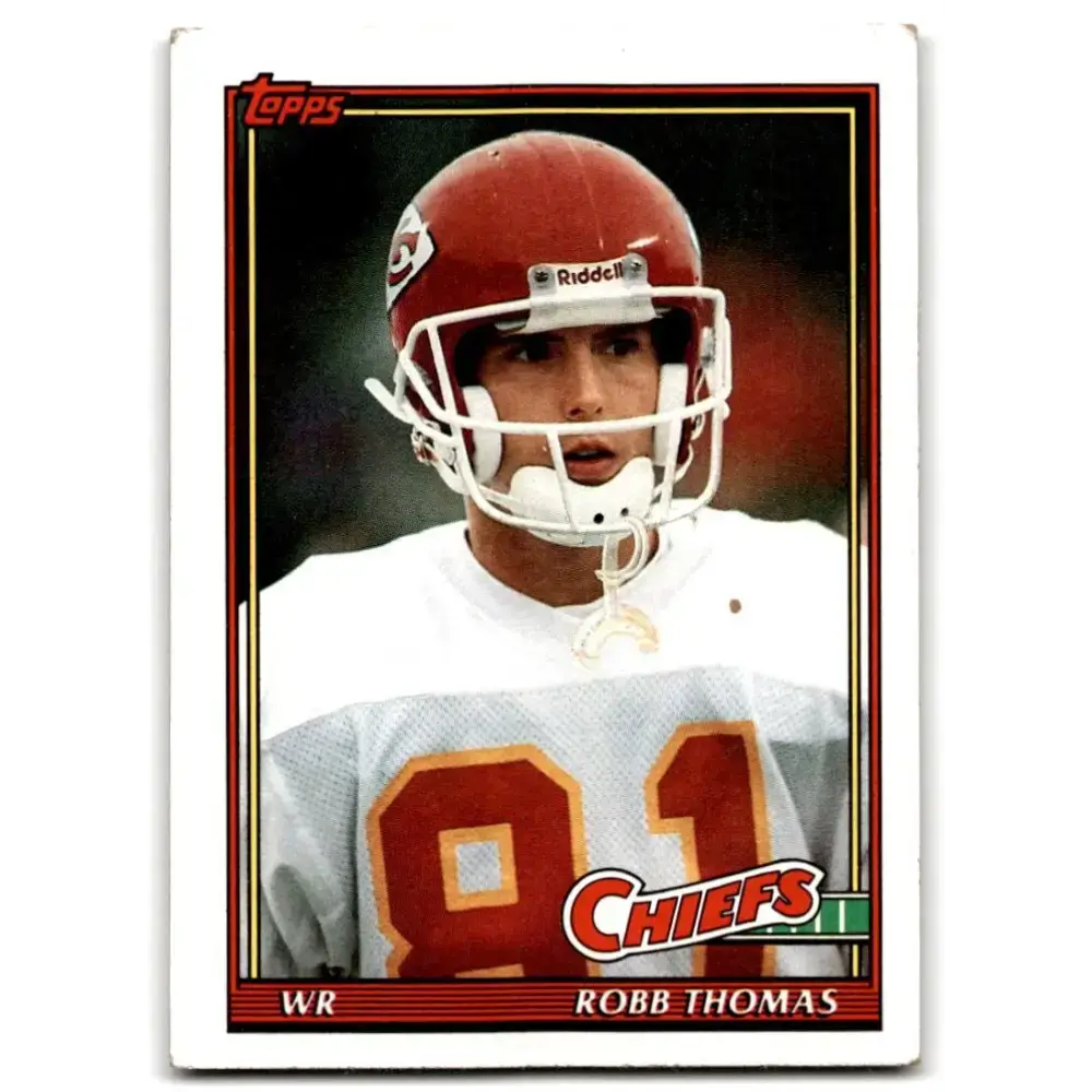 1991 Topps #133 Robb Thomas NM-MT Kansas City Chiefs Football Card - Football Card Single