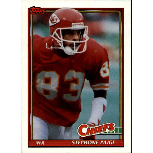 1991 Topps #135 Stephone Paige NM-MT Kansas City Chiefs Football Card